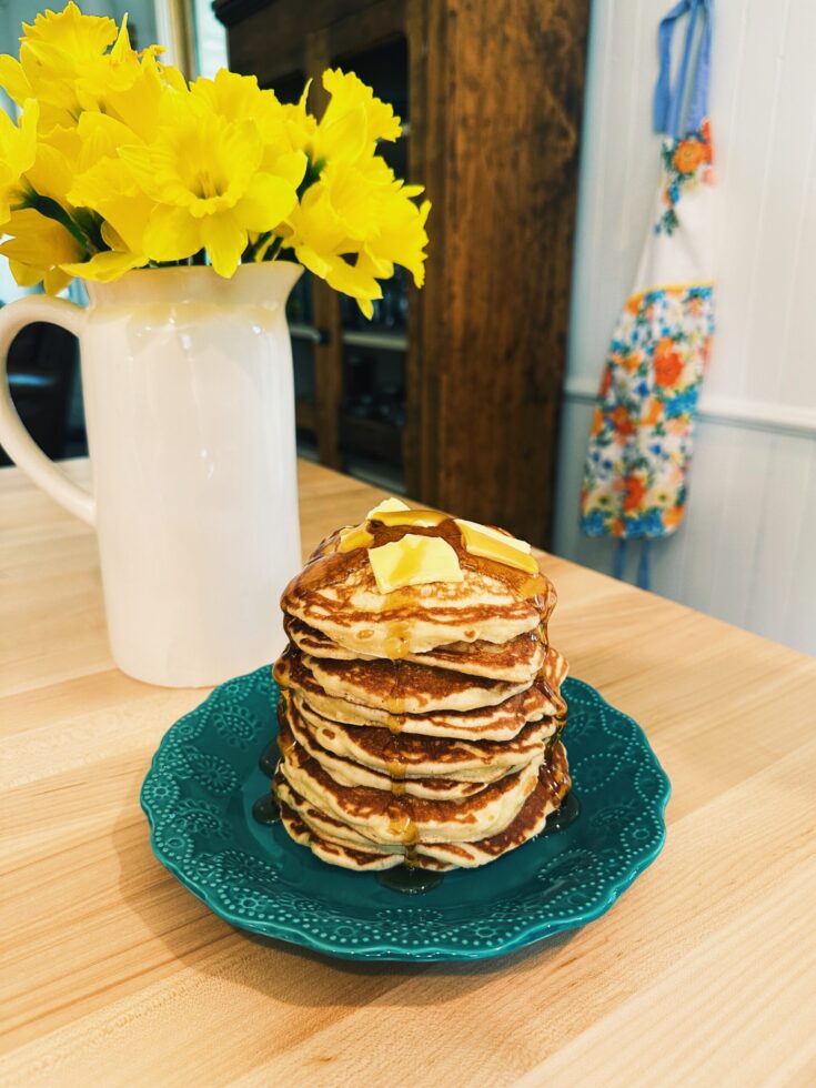 Fluffy Sourdough Pancakes