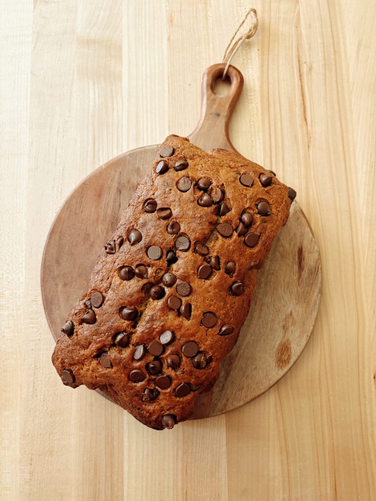 Unbelievably Moist Chocolate Chip Banana Bread