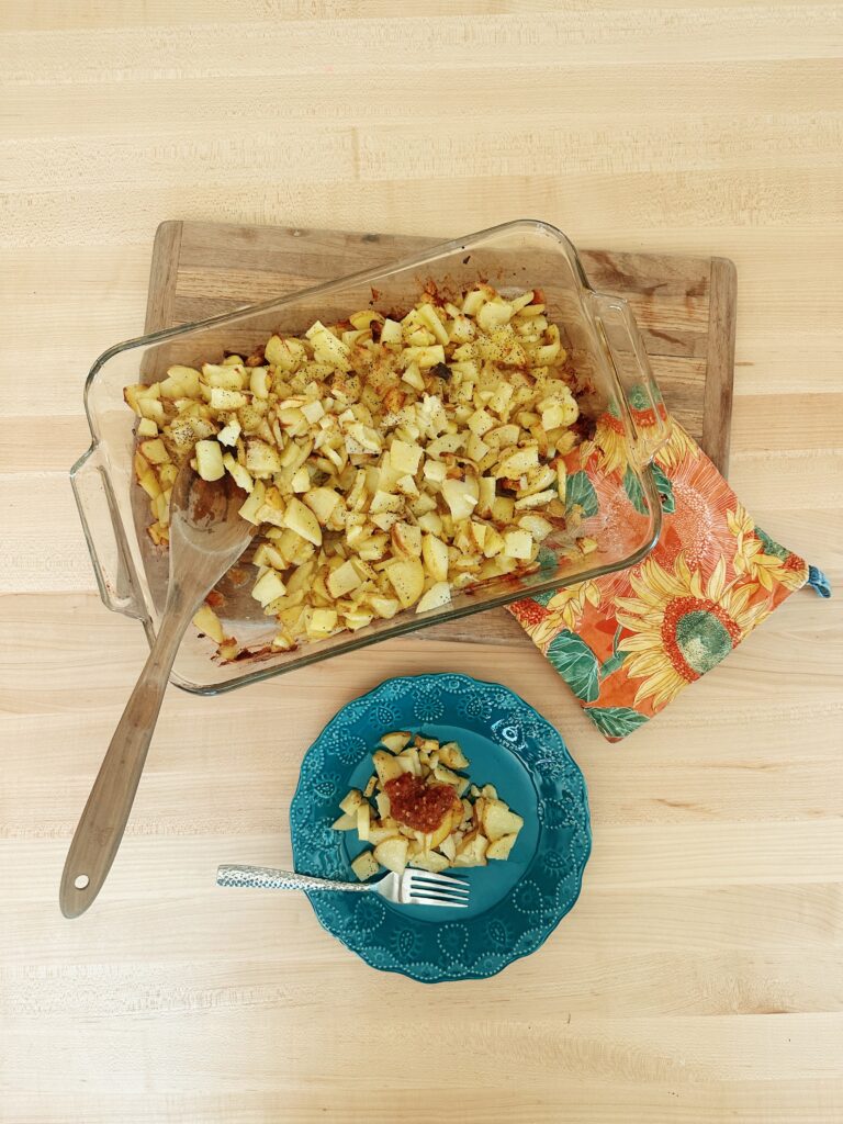 Effortless Oven Baked Breakfast Potatoes