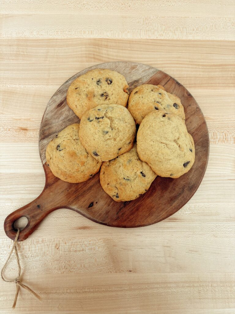 Einkorn Chocolate Chip Banana Cookies